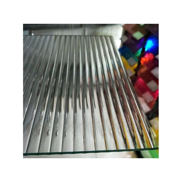 8mm 10mm 12mm Ultra Clear Low Iron Moru Fluted Textured Reed Pattern Glass for Partition Shower Door