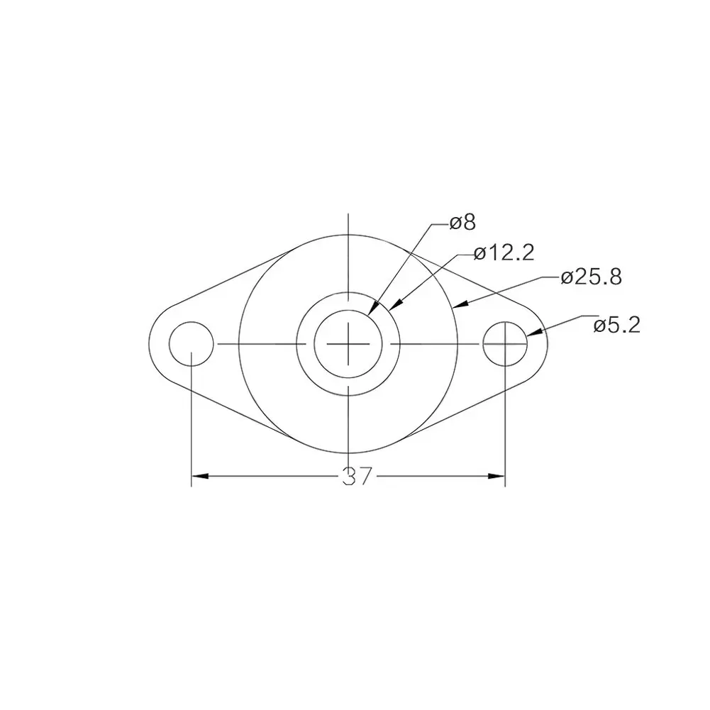 KFL08 pillow block 8mm Zinc Alloy Self Aligning Pillow Block Flange Bearing Zinc