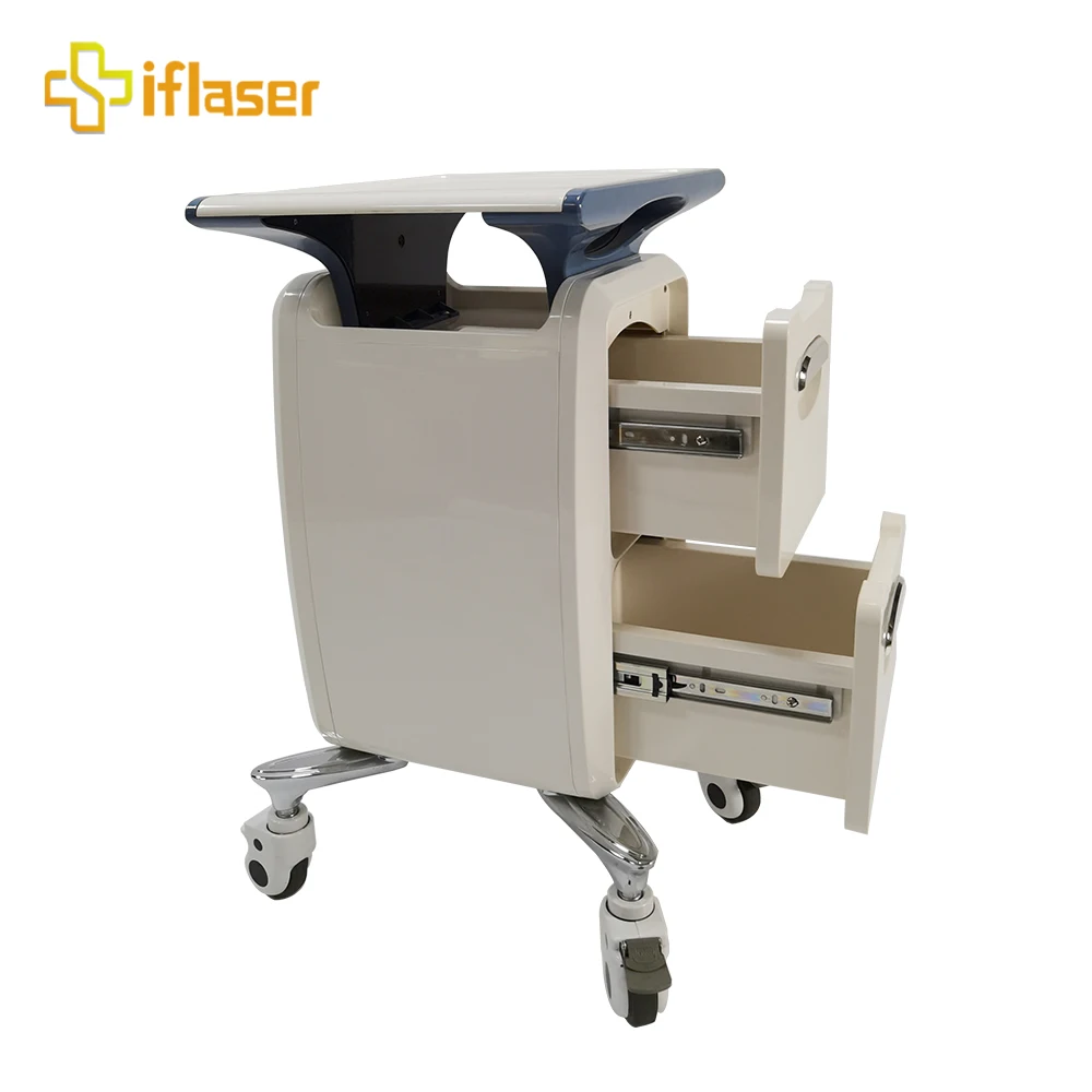 
Factory made salon portable laser facial beauty machine makeup beauty rolling case trolley with draw cosmetic trolley 