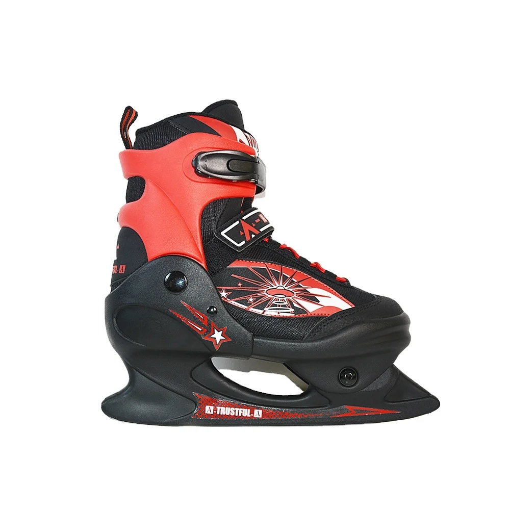 Children Girls Indoor Preloved Boots Adjustable Hockey Roller Kids Ice Skate Shoes