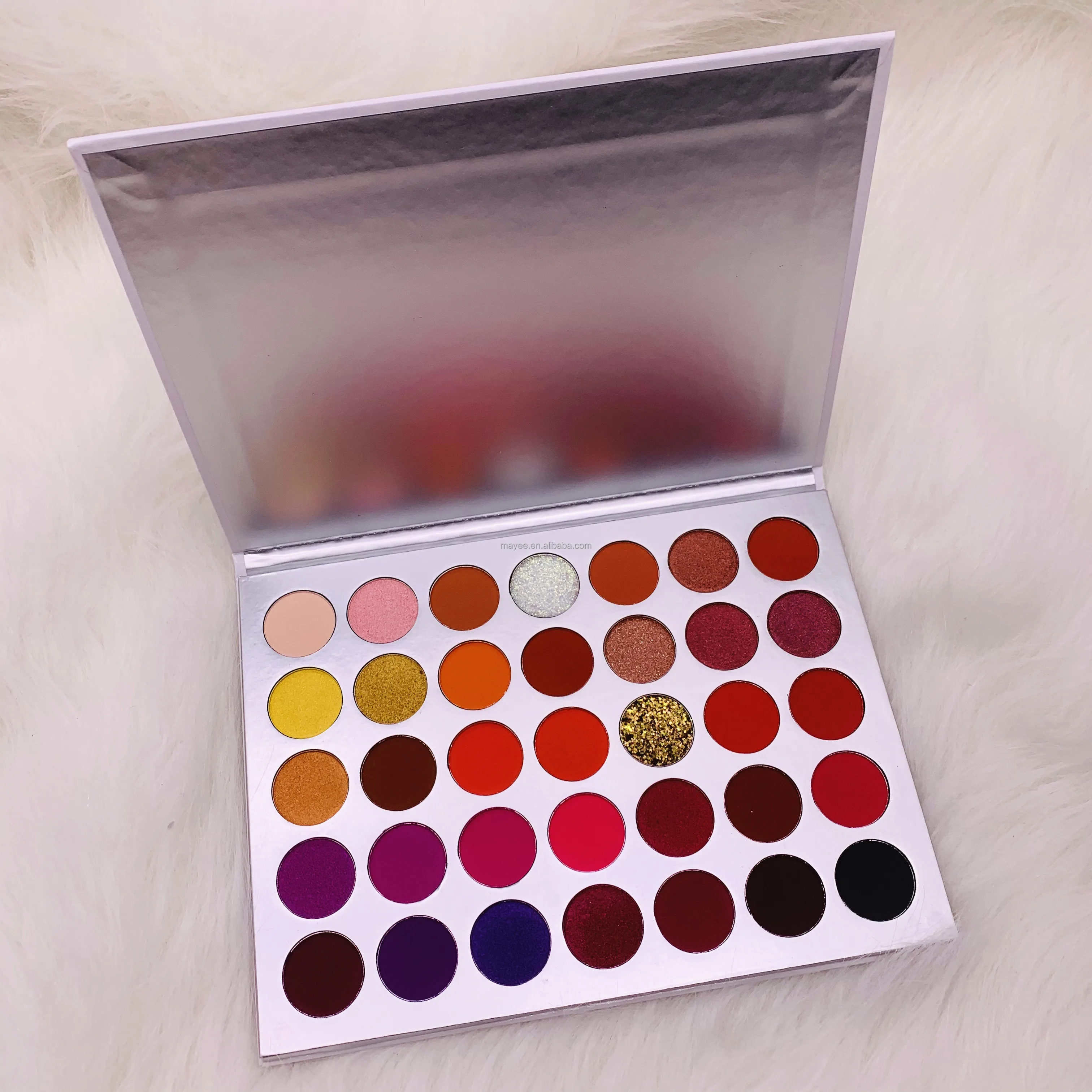 35 color eyeshadow palette vendor custom no label professional eyeshadow palette