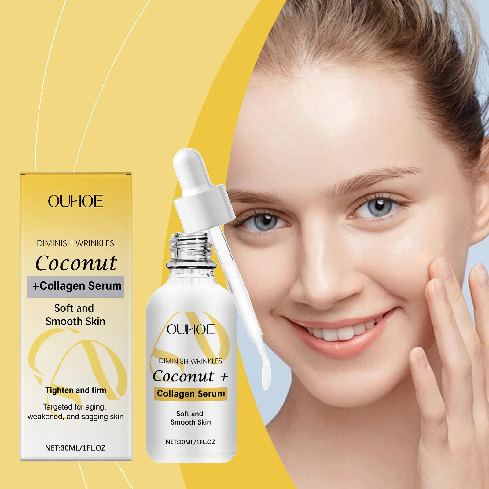 Luxury Manufacturers Ship Hyaluronic Acid Facial Essence Milk To Brighten The Skin, Moisturize And Anti-Wrinkle Facial Serum