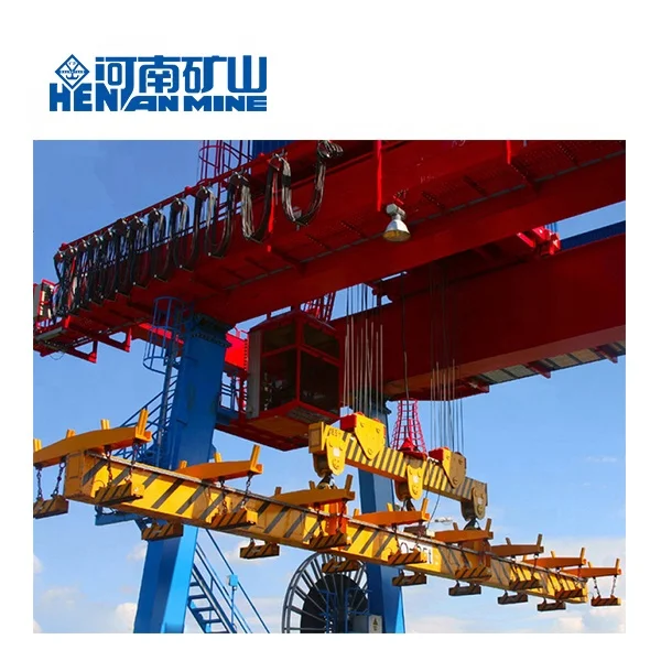 7.5t +7.5t Rebar Dispatch Double Beam  Electromagnet Overhead Crane with Rotating Beam