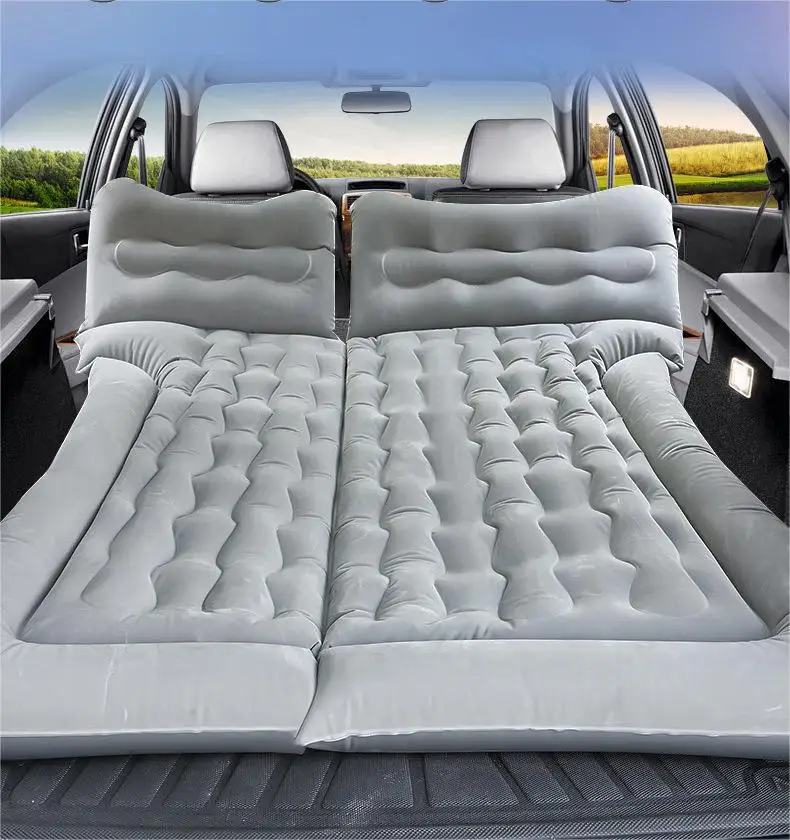 Jetshark Outdoor Travel Camping SUV Trunk Car Air Mattress Travel Trunk Inflatable  Fold able Sleeping Air Bed