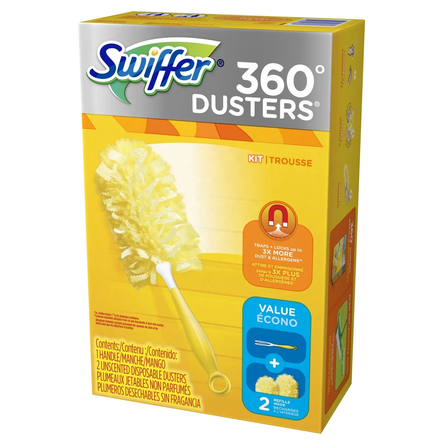 BSCI ISO9001 10 PC Static Absorption Nonwoven Duster Cloth 10 PC Refills Duster Kit