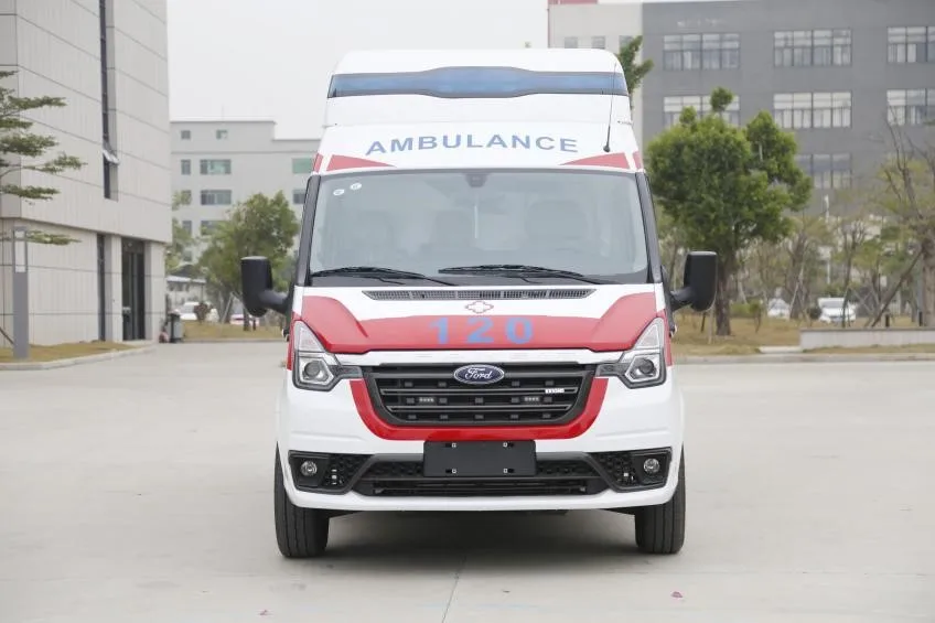 High Quality Monitoring ICU Medical Hospital Ambulance Emergency Vehicle Transit V348 PRO Ambulance Car for exporting