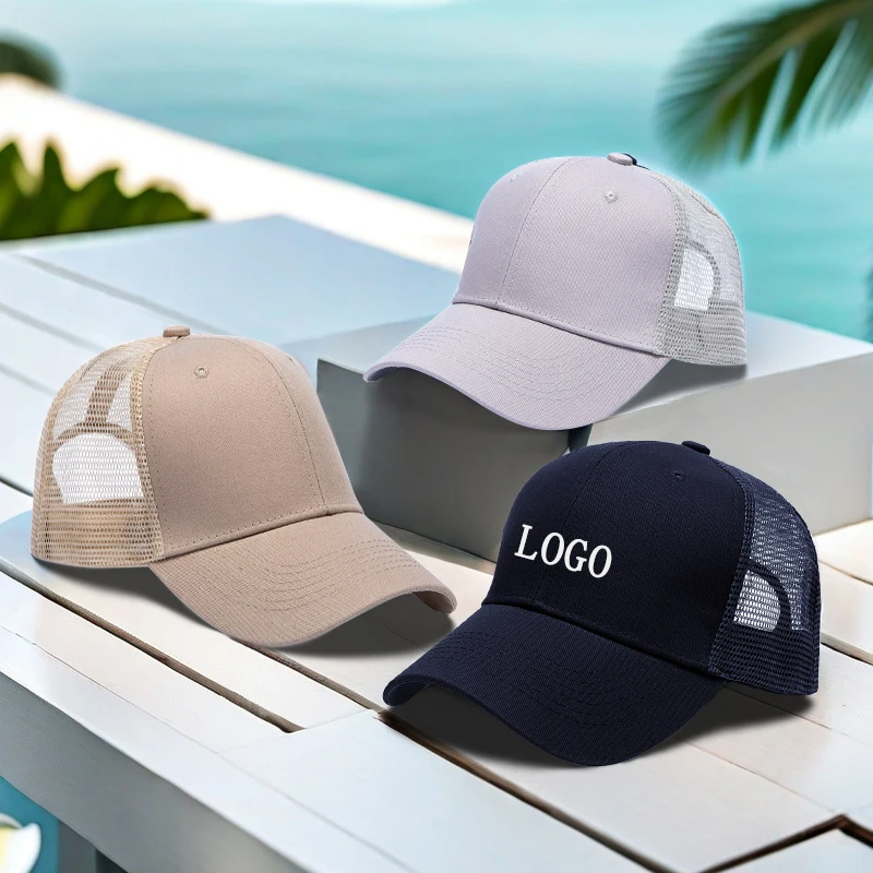 Casquette Baseball Cap with Logo Filling and Capping Machine 6 Panel Wholesale 100% Cotton Trucker Hats High Quality Custom