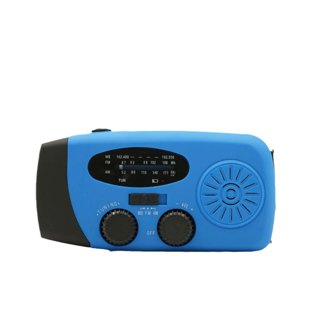 Portable Solar Flashlight Radio Emergency Crank Weather Am/Fm Radio With Flashlight And Phone Charger