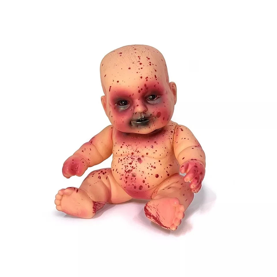 Halloween Horror latex Zombie Doll for Christmas Ramadan Party Decorations and Child Costume Haunted House Props customized