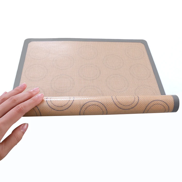 High Quality Extra Large Nonstick Bread Bakery Reusable Silicone Baking Mat For Pastry Rolling