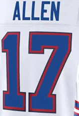 Сшитая Американская Футбольная майка Buffalo 17 Allen 14 Diggs 27 White 12 Kelly