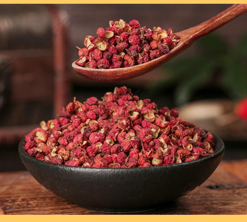 Organic Sichuan Peppercorns Dried Red Enhancing Flavor Spices Fresh and Aromatic Mala Herbs for Cooking BBQ and Seasoning