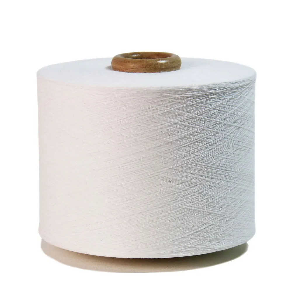 cheap price yarn knitting eco friendly white customized yarn polyester ne 12/1 knitting yarn for socks