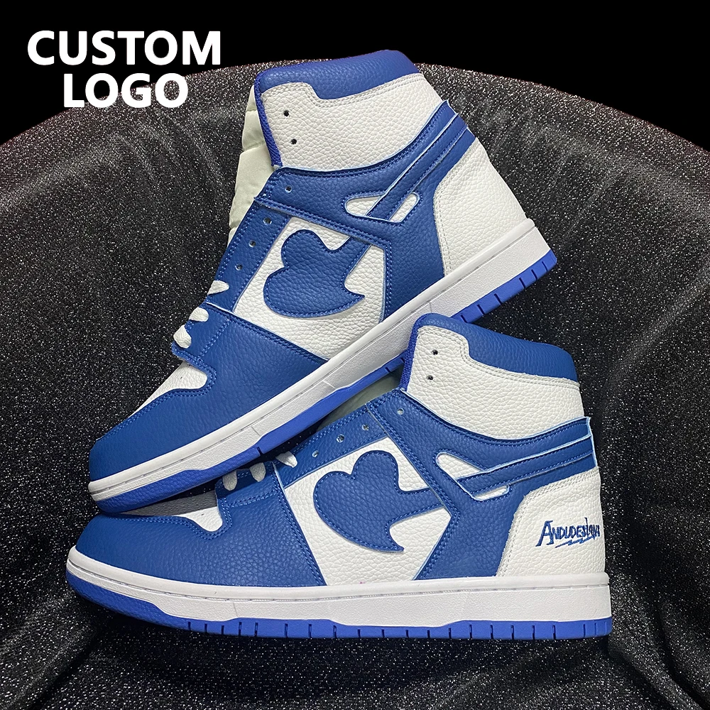 Quanzhou Manufacturer Newest Retro High Low Og OEM Custom Logo Mens Blue Shoes