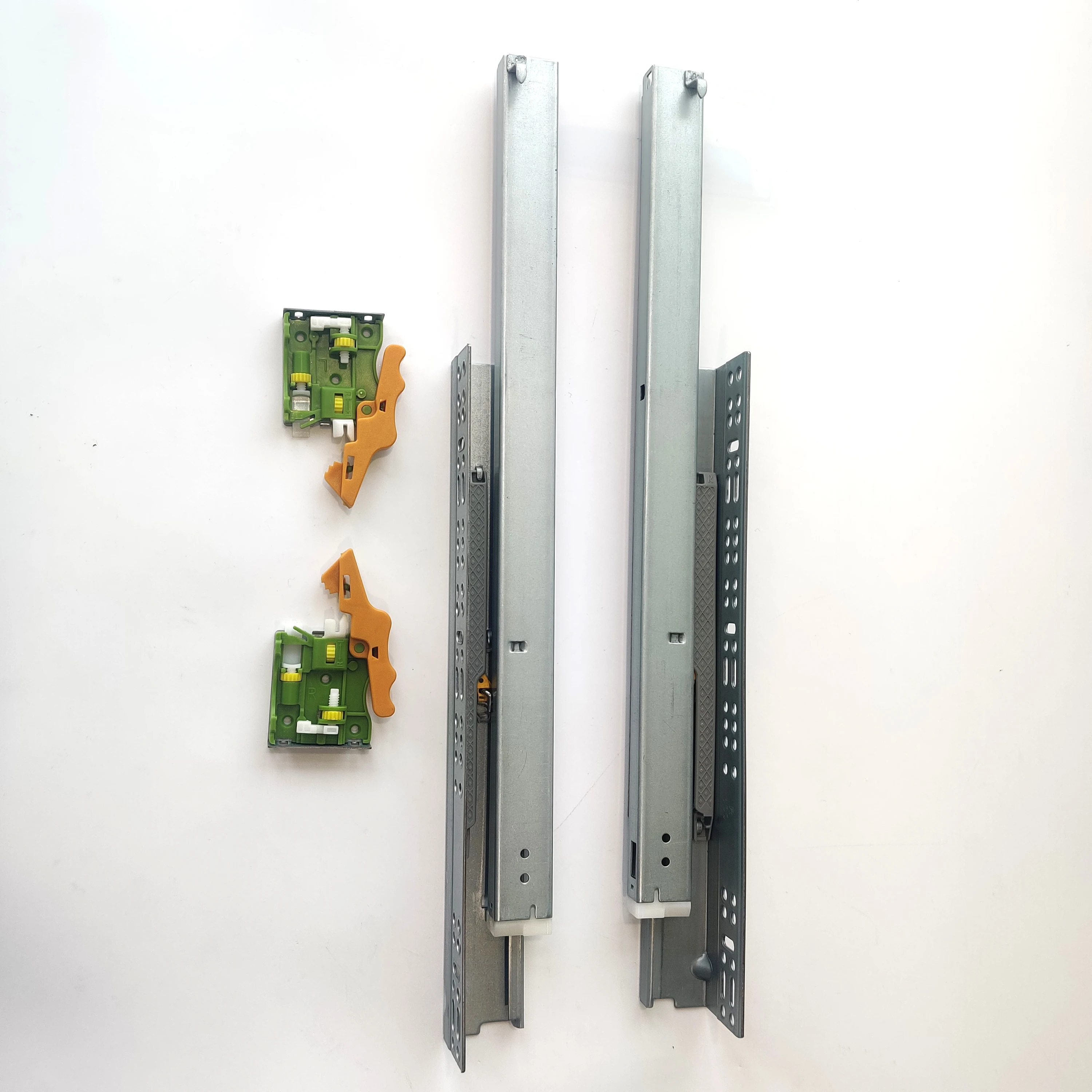 factory price telescopic concealed cabinet runner rails push to open undermount drawer slide