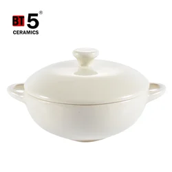 Oven Safe Mini Cocotte Ceramic hot pot For Baking, Mini Casserole with Lid, Souffle Dish