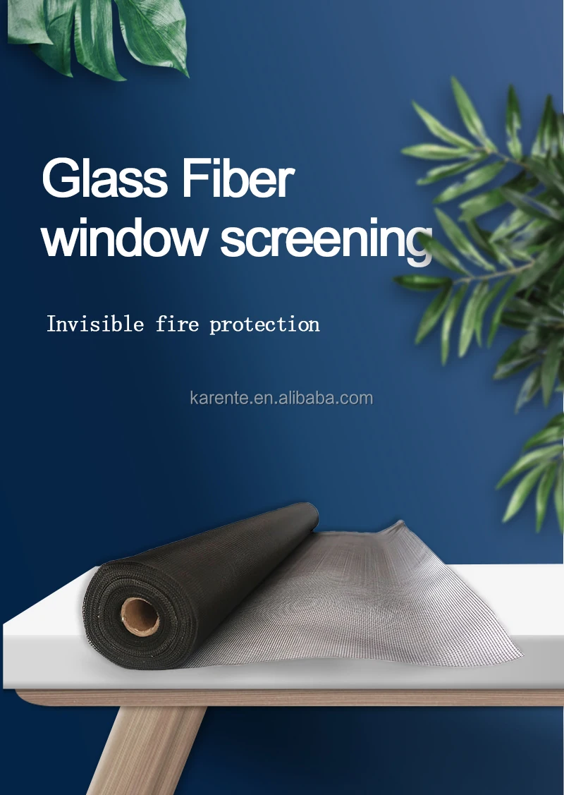 Customized Fiberglass Window Screen Repellent Mesh Roller Security Fiberglass Window Screen Mosquito Net