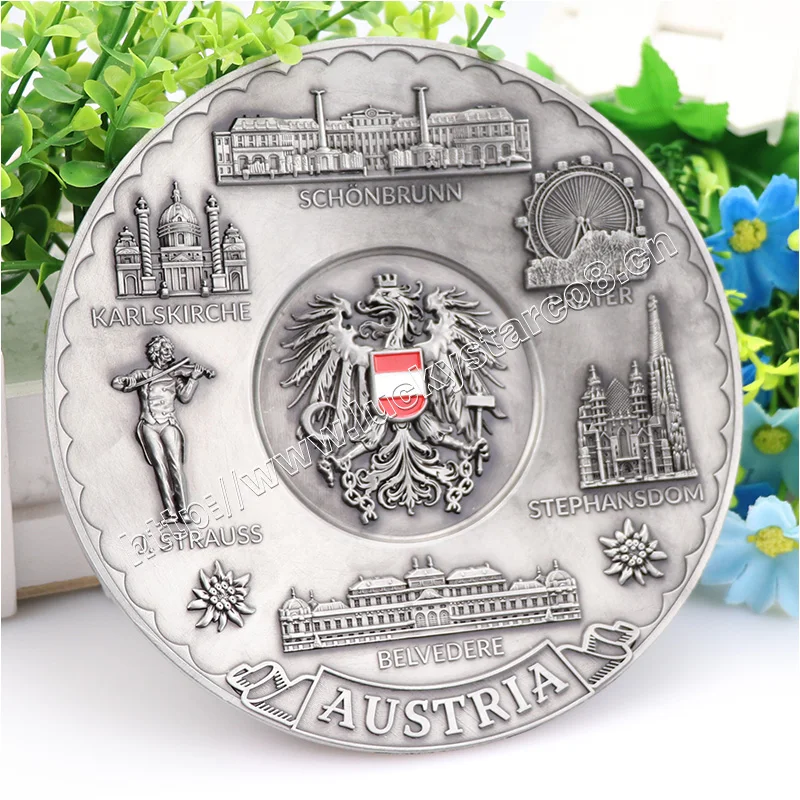 Custom Metal Plate Logo Souvenir Number Plate