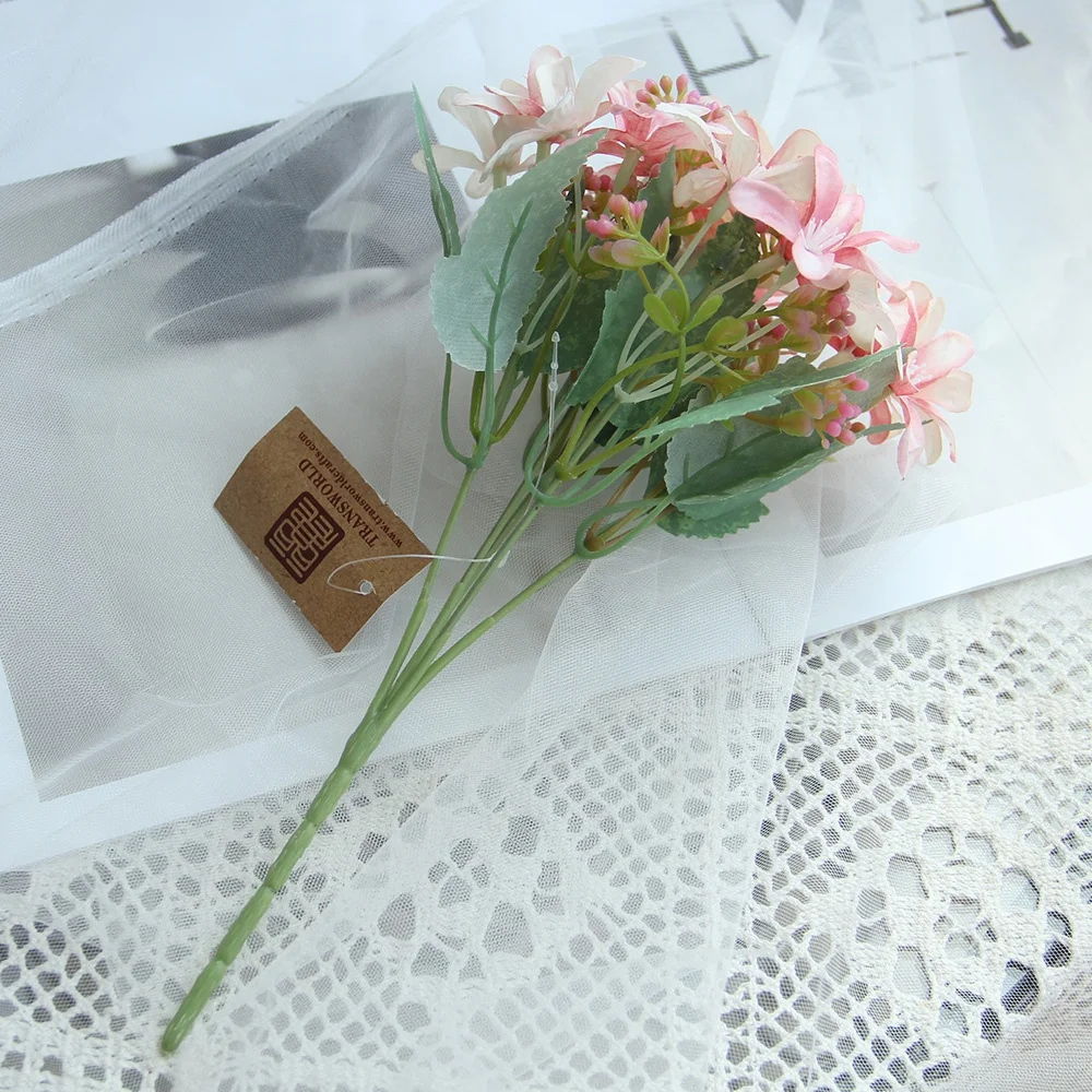 Wholesale Cheap Narcissus Artificial Flower Wedding Flowers Home Decorative Fabric Plastic Simulation Flower Natural