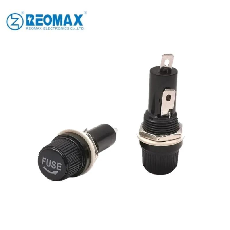 6x30 Panel Mount Fuse Holder R3-13 Screw Type Fuse Box for 6*30mm Electronic Glass Ceramic Tube Fuses