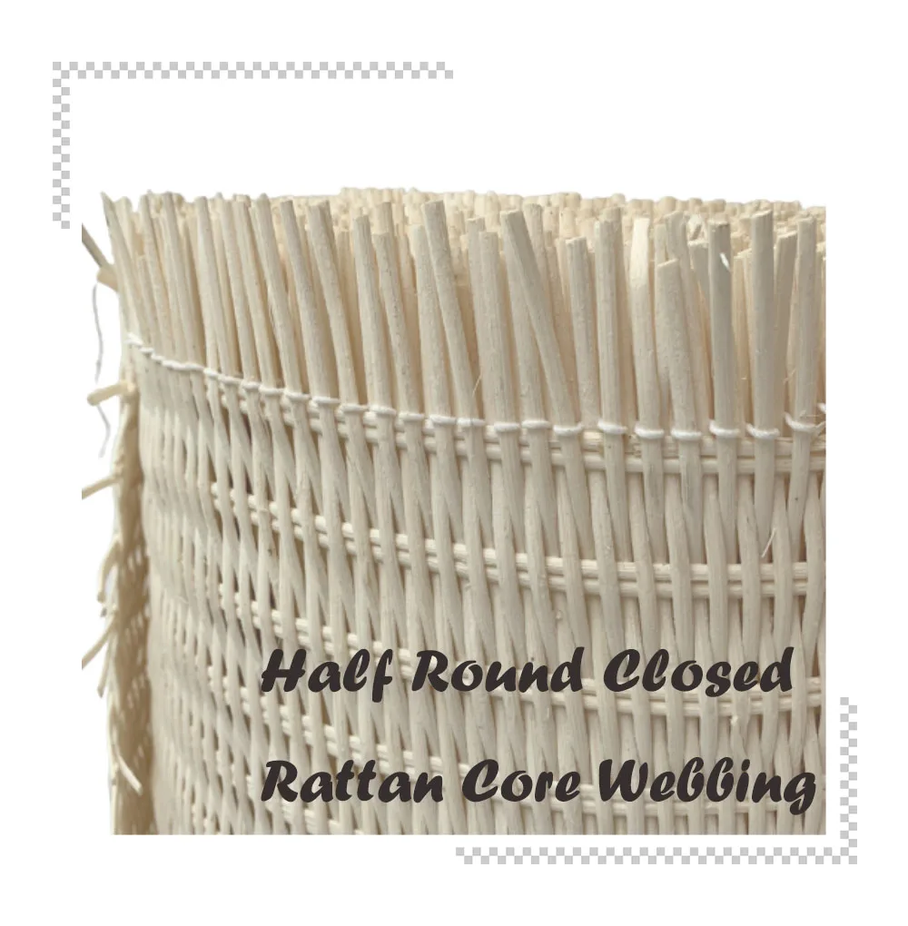 Polished Semi-Bleached Rattan Webbing Raw Material Rattan Cane Roll for Handles and Trims