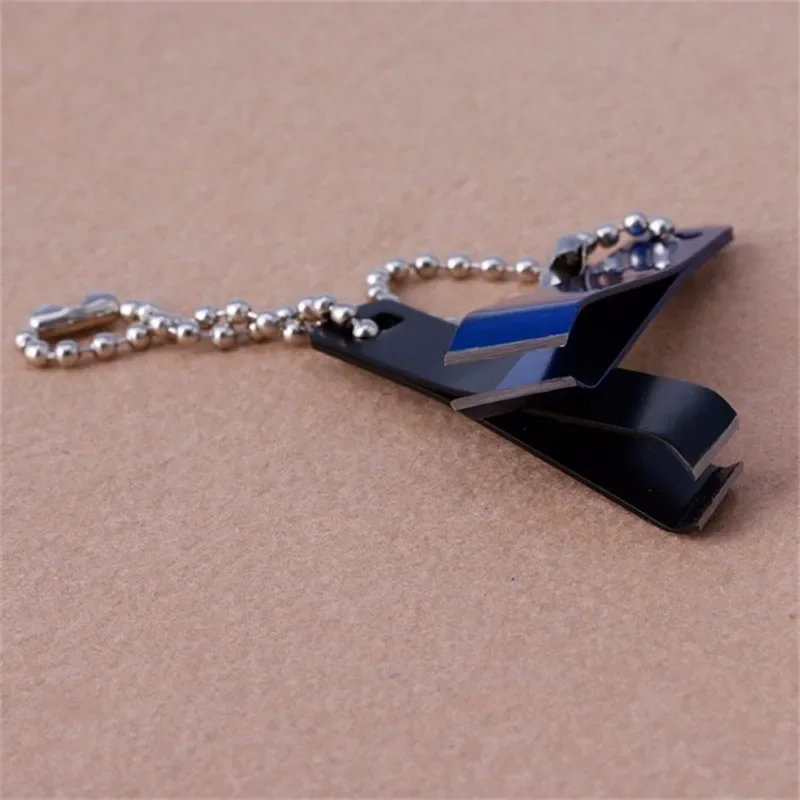 ORJD Professional Simple Fishing Line Scissors  Stainless Steel Portable Fishing Cutter Clips Nippers Tool  With Chain.