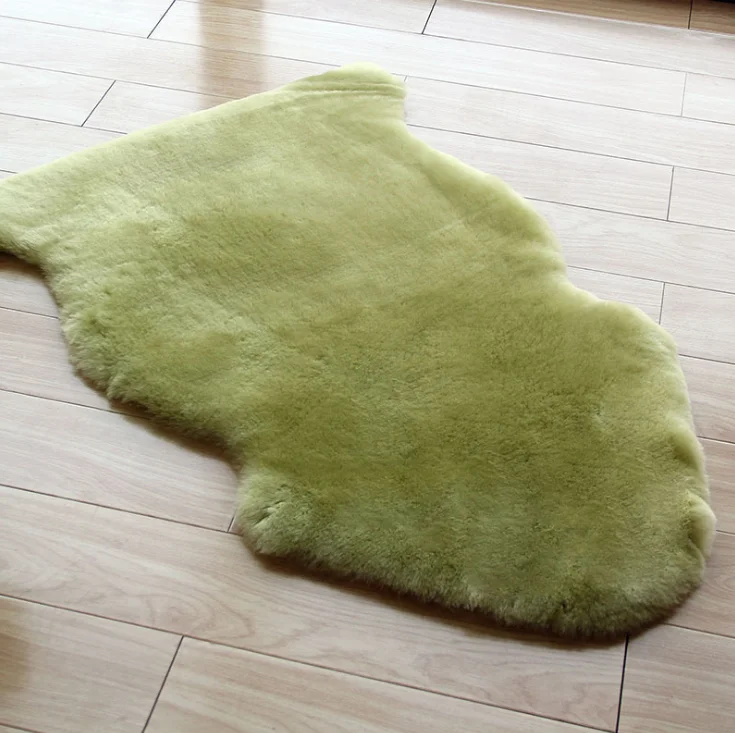 100% Natural Australian Sheepskin Fur Rug Thick Wool Carpet For Baby Hospital Medical