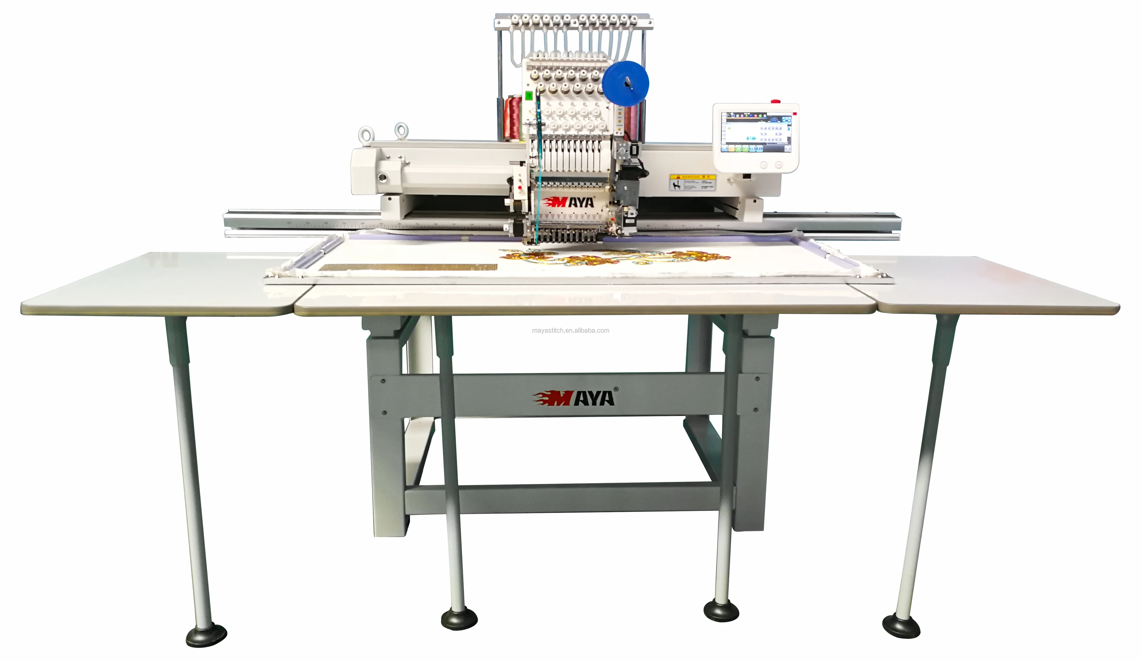 HIGH SPEED SINGLE HEAD TUBULAR/ CAP MAYA  EMBROIDERY MACHINE WITH BIG WORKING AREA