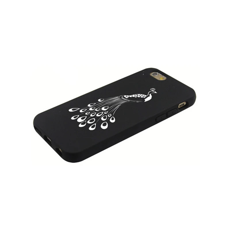 Made in China soft black silicone mobile phone case cover for iPhone 6 6s Plus