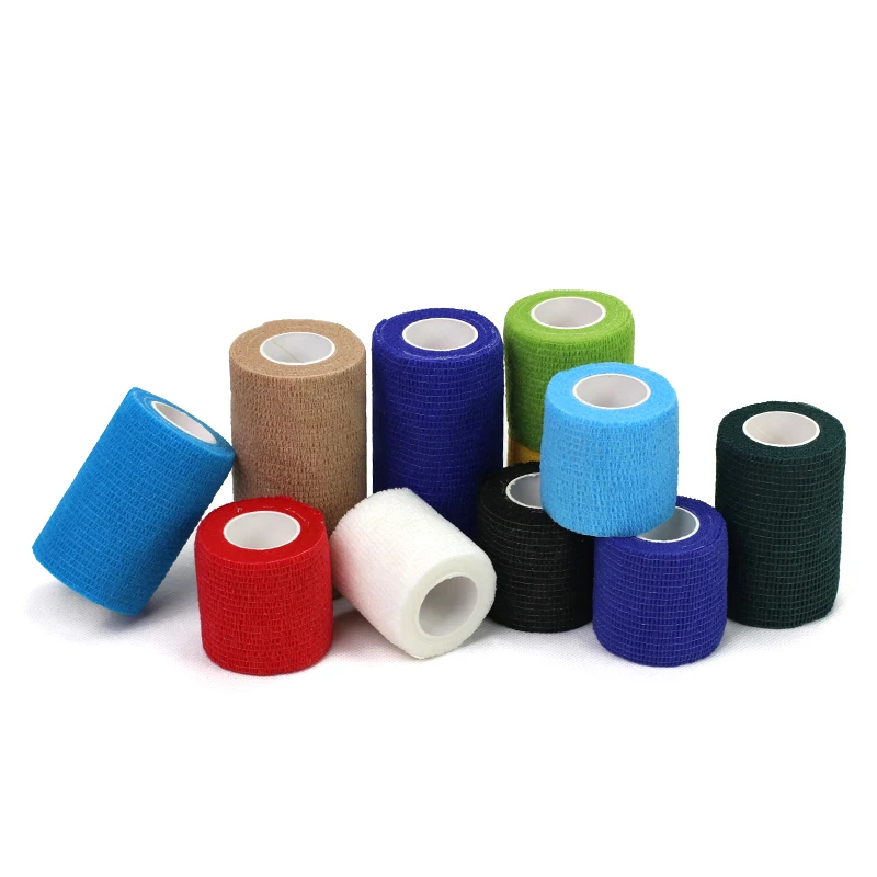 Custom Logo Printed Elastic Bandage Wrap Non Woven Cohesive Bandage Self-Adhesive Bandage For Pets