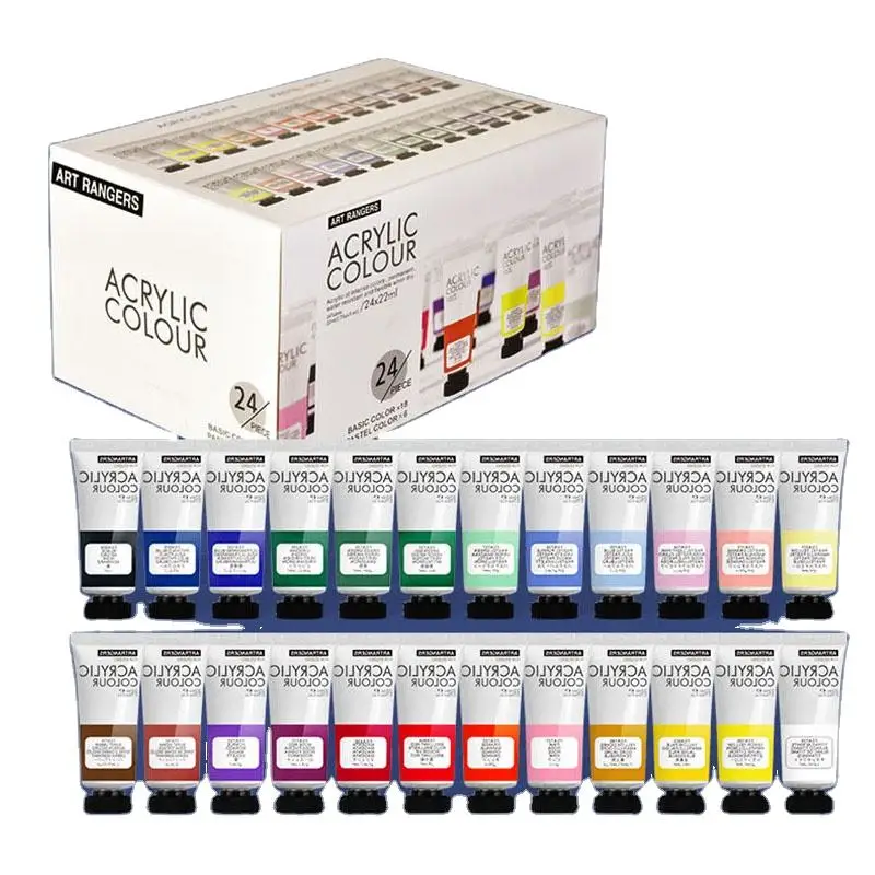 Bview Art Hot Selling Acrylic Paint Set 12 colors 22 ml Best Quality For Art Paints DIY Acrylic Paint