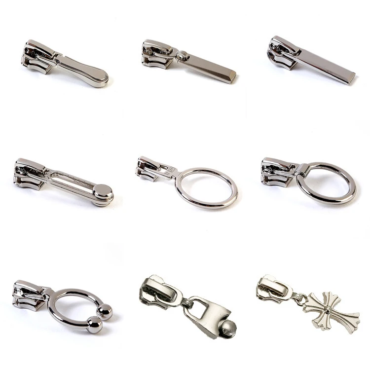 custom zipper pulls tailoring accessories woven zip lock medical nylon zipper slider