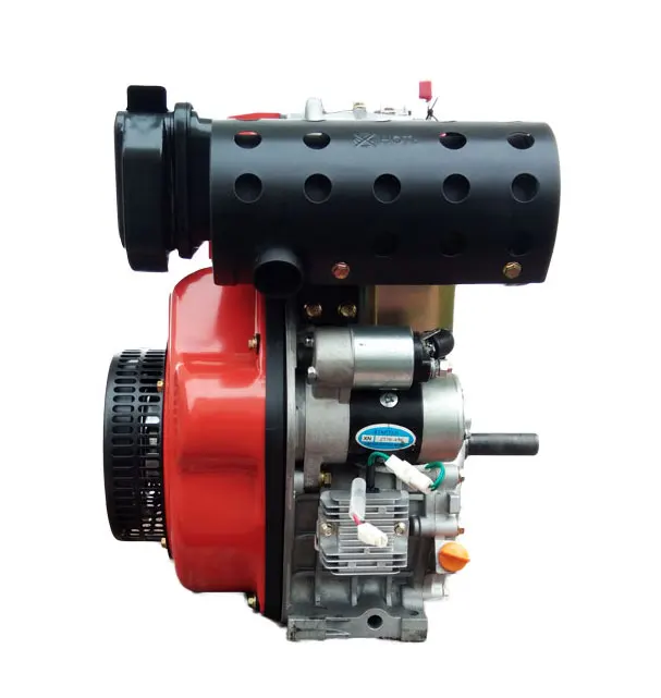 High quality China 4HP 5HP 10HP 12HP single cylinder 4 stroke air-cooled small diesel engine with electric start motor