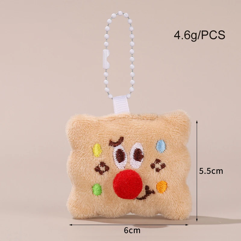 Wholesale Food Plush Key Chains Toys Bag Charm Accessories Hamburger Hot Dog French Fries Chicken Thigh Bread Plush Keychain