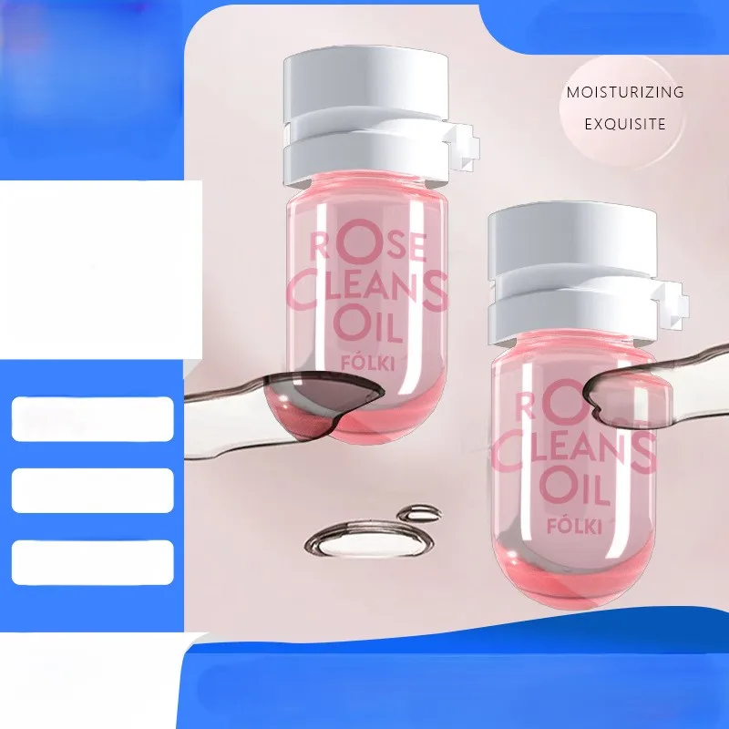 Hot Selling 3-In-1 Cleansing And Makeup Remover For Eyes Lips And Face High-Quality Rose Makeup Remover Oil