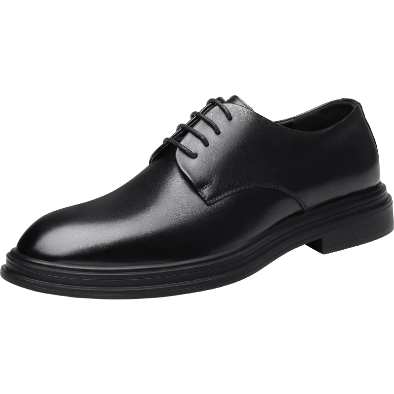 Деловые туфли из натуральной кожи высокого качества, деловые повседневные мужские кожаные туфли