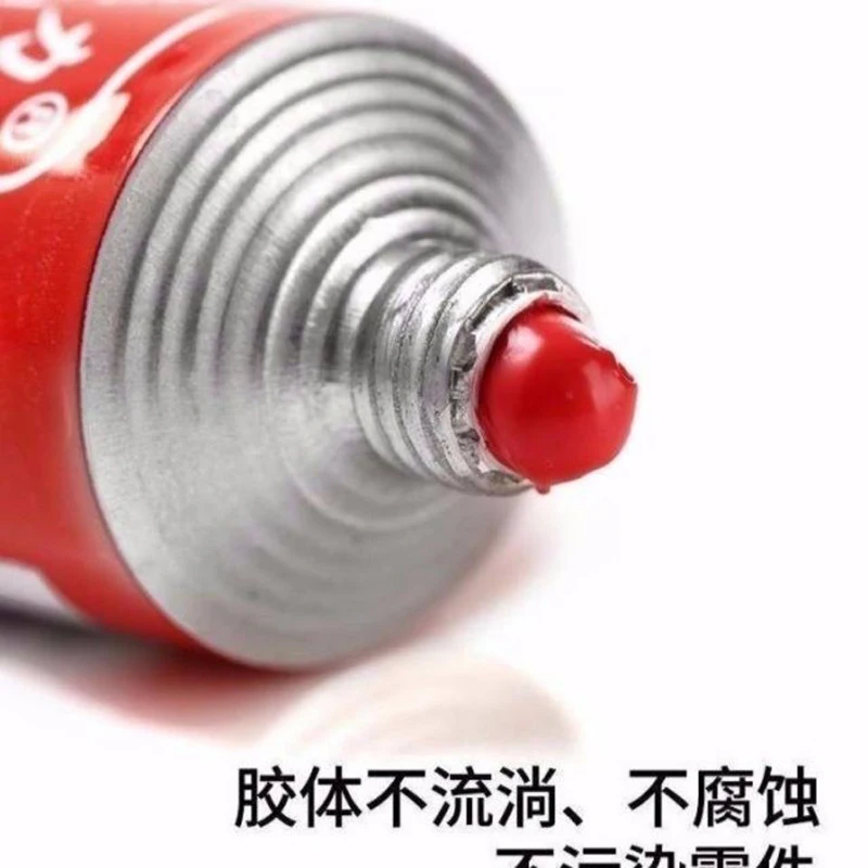 588 silicone gasket free sealant, red adhesive, good engine high-temperature resistance, leak proof, and gasket free