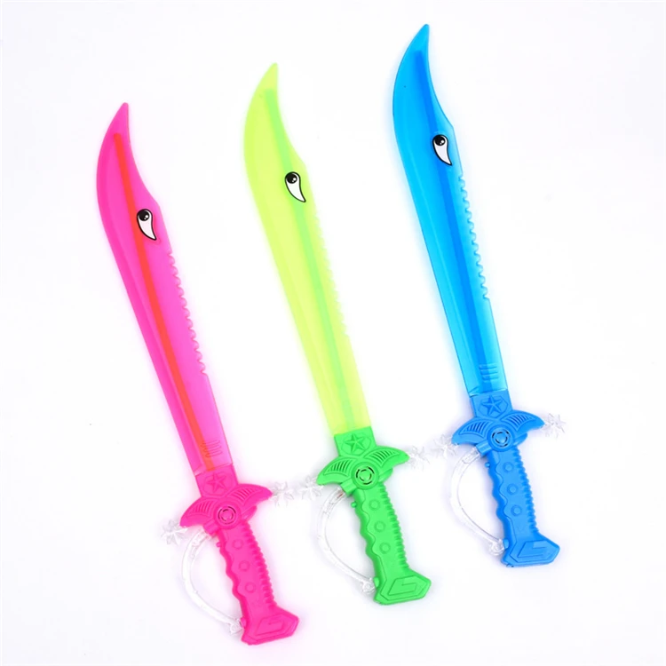 
2020 Kids toys flashing led light shark sword with music children party  (1600157710653)