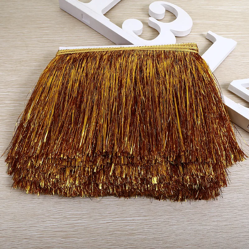 20CM  encryption metal  fringe trim  for womens  dress  Garment accessories