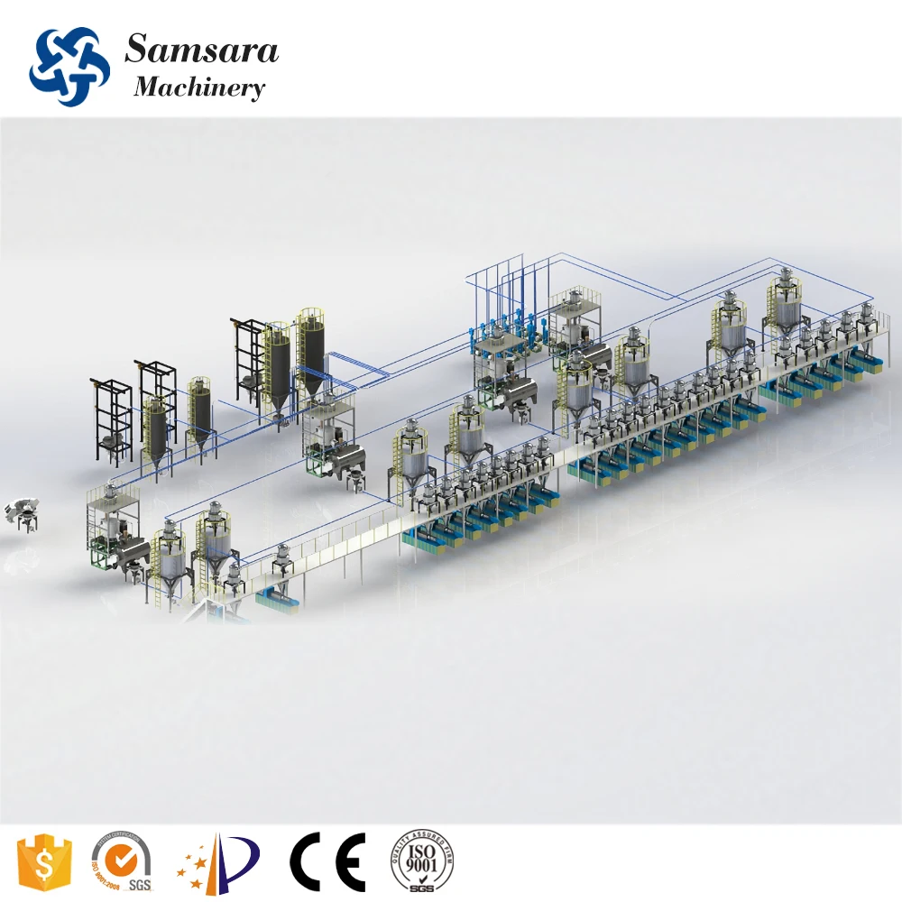 PVC Compound Mixer with Feeding Conveyor Electrical Control System for SPC Floor Mixing System