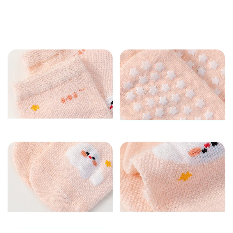 2024 newest Summer mesh floor socks baby breathable indoor walking socks thin insulated children non-slip socks