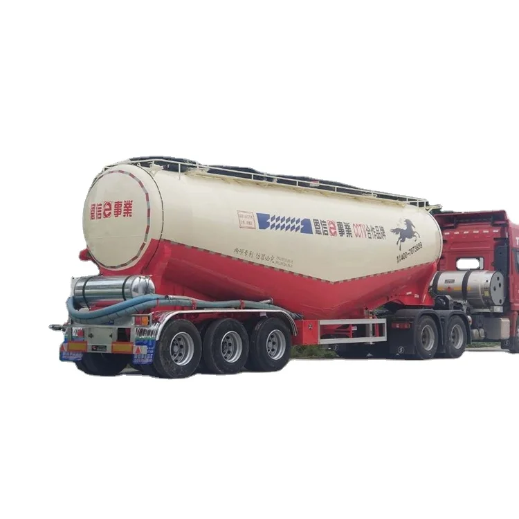 Cement bulker powder tanker semi trailer with optional volume