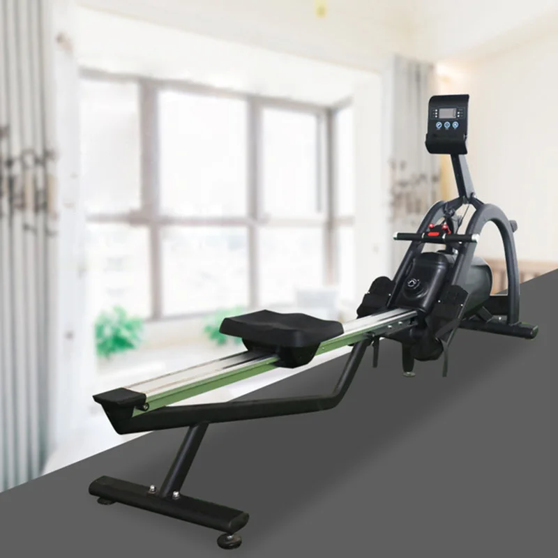 Home magnetic control indoor folding Air Magnetic Resistance Rowing Machine low Exercise Machine Seated Rowing