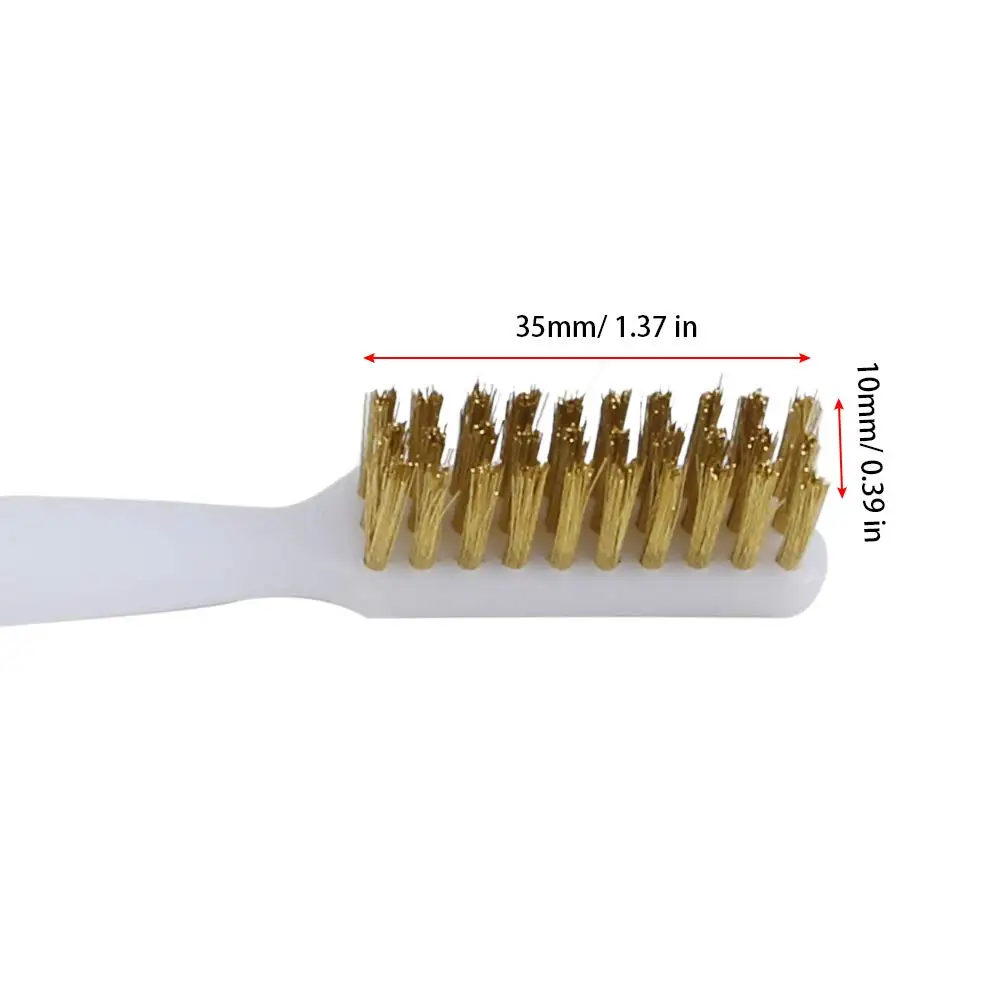 YouQi 3D Printer Nozzle Cleaning Copper Wire Toothbrush Tool Copper Brush Handle Hot Bed Cleaning Toothbrush