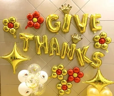 Customized birthday party family party balloon set HAPPY BIRTHDAY Foil Balloon Colorful Alphabet Foil balloon