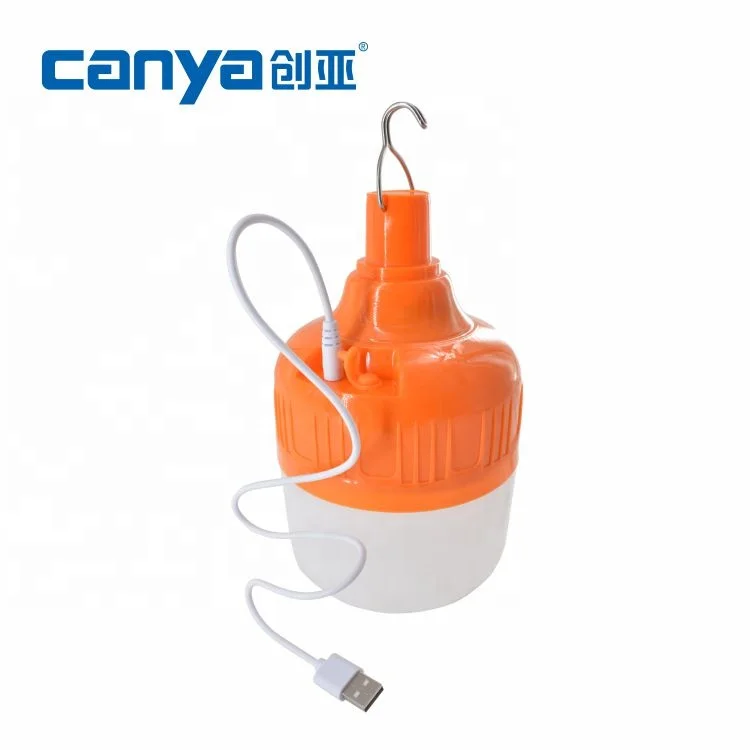 High Quality 3 Modes USB Rechargeable LED Emergency Lamp Bulb for Camping