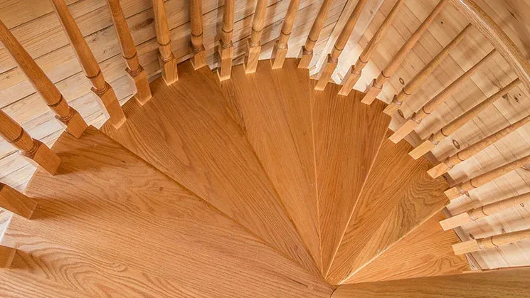 Trade Assurance House Stair Railing Wood Tread Aluminum Channel Balcony Fence Spiral Staircase Kit