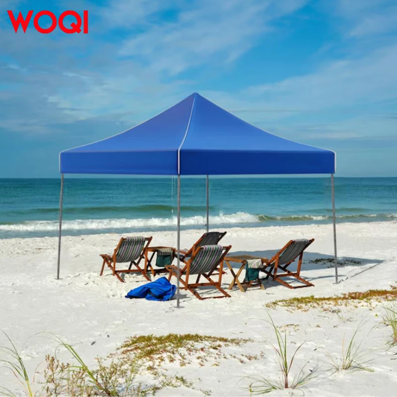 WOQI Custom Promotional Folding Event Awning Display Square Water Resistant CanopiesLogo Marquee Gazebo