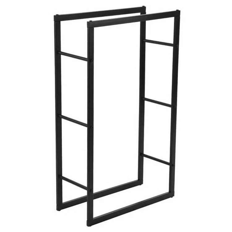 Firewood Rack Outdoor Metal Storage Holder & Rack Firewood Rack Free Standing Firewood Storage Organizer Indoor