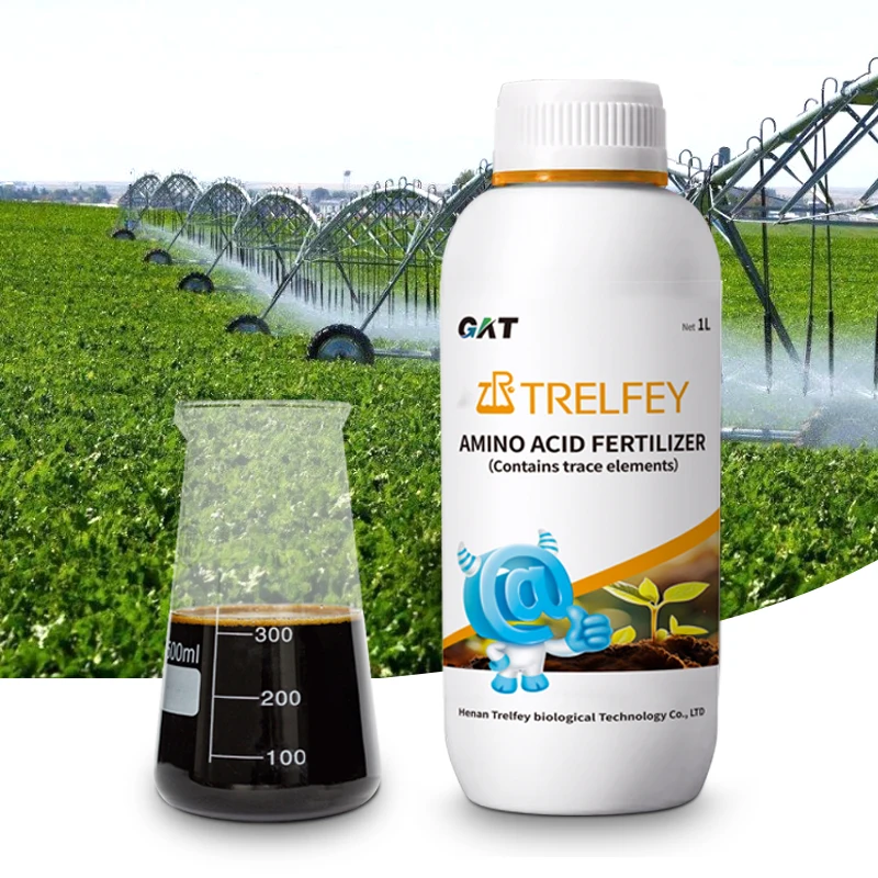 Chelated Trace Elements Fertilizer Ca Mg Mn Cu Fe Zn Plant Yield Enhancer Amino Acids Fertilizer Liquid
